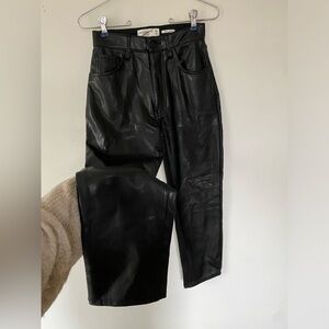 Abercrombie and Fitch Vegan Leather Jeans